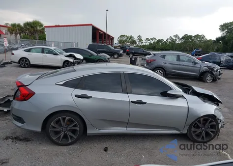 2019 Honda Civic Sport z USA, uszkodzony, nr VIN 2HGFC2F87KH604607